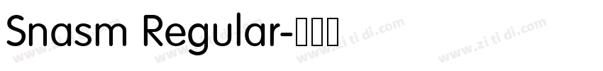 Snasm Regular字体转换 Snasm Regular字体转换